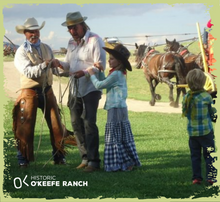 Load image into Gallery viewer, A family enjoying outdoor activities at Historic O&#39;Keefe Ranch
